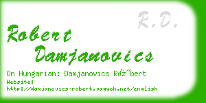 robert damjanovics business card